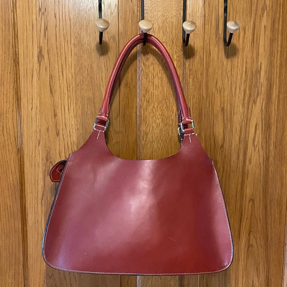 Boldrini Selleria Red Leather Bag - Picture 3 of 11